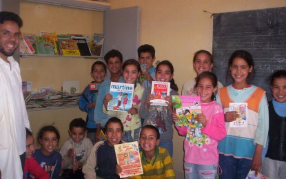 Education & scolarisation: création de 5 bibliothèques en partenariat avec l’association Tiwizi Suisse