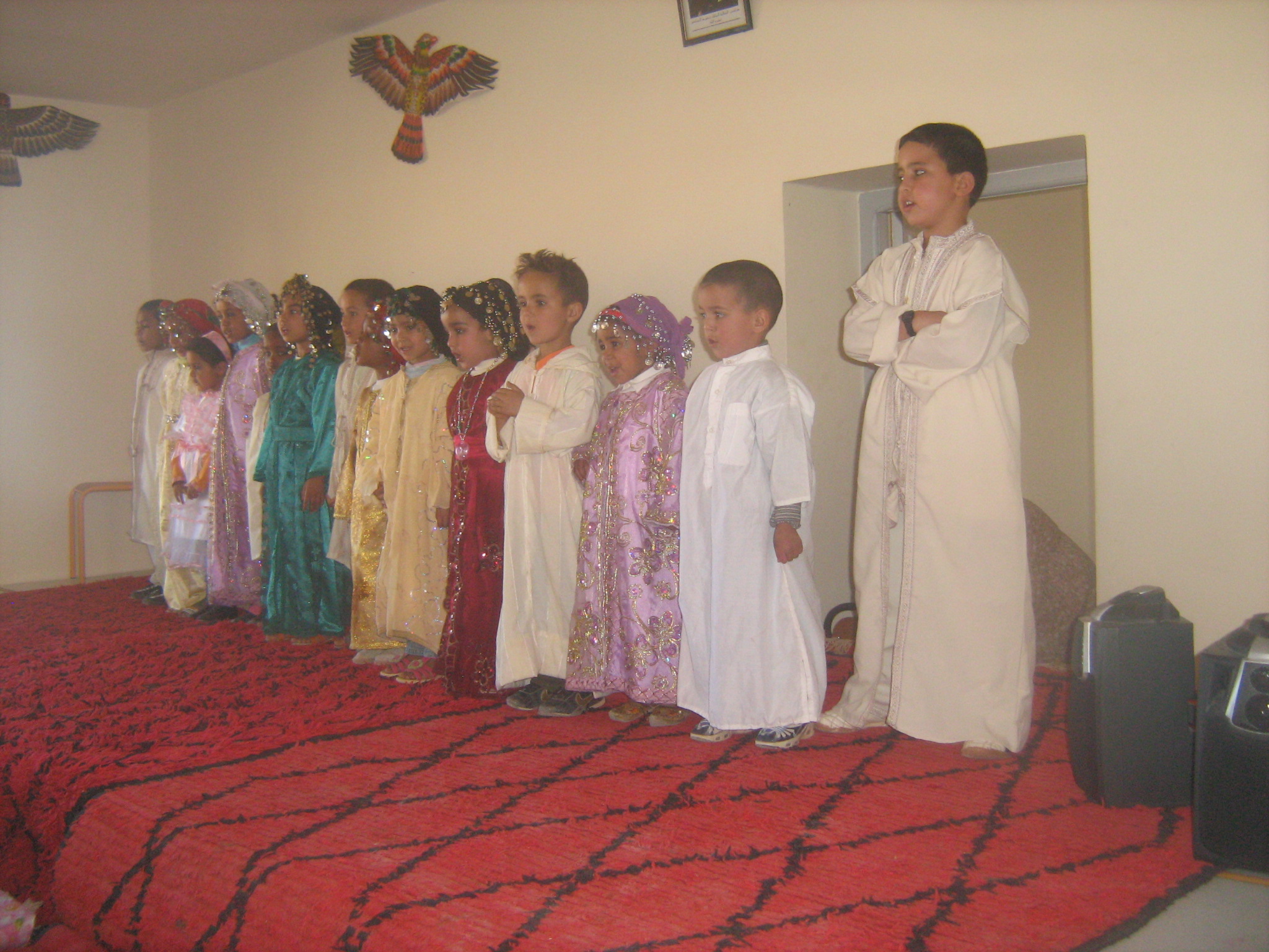 Les enfants de la garderie de TAYMATà la cérémonie du collège IBN KHALDOUN
